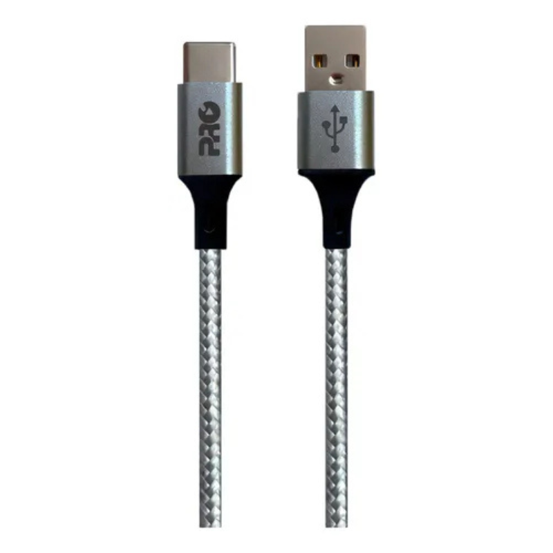 Cabo Usb Tipo C 1,5 Metros Nylon Próeletronic  Modelo Causb-150c