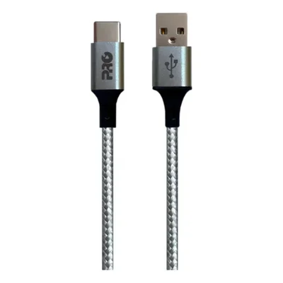 Cabo Usb Tipo C 1,5 Metros Nylon Próeletronic  Modelo Causb-150c