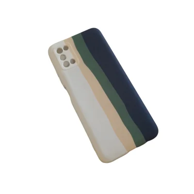 Capa Capinha De Celular Samsung Galaxy A03s Sm-a037m Aveludada Arco Íris Ante Queda E Ante Impacto Resistente Cor:branco