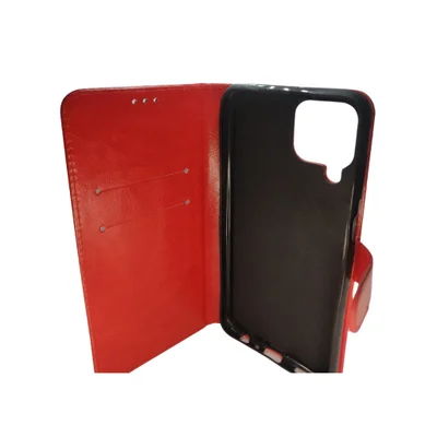 Capa Carteira Capinha Ante Queda Celular Samsung Galaxy M33 Cor:vermelho