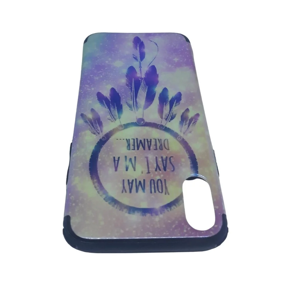 Imagem 5 de 5 do produto Capa Capinha Case Estampada Silicone Iphone 10 Ante Queda Cor:azul