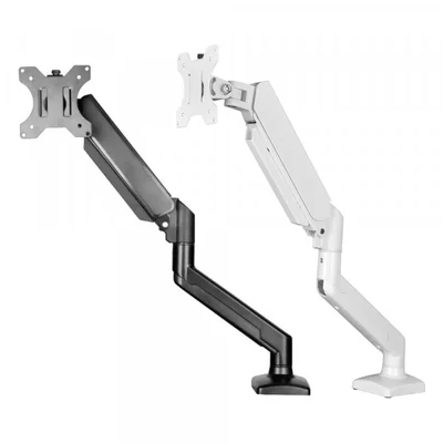 Suporte De Mesa Branco Para Monitor Articulado C/pistao A Gas 12 A 32 Bluecase Bsmtg01-3w