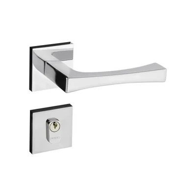 Fechadura Vivaldi Externa Roseta Quadrada Cromada 55mm Pado