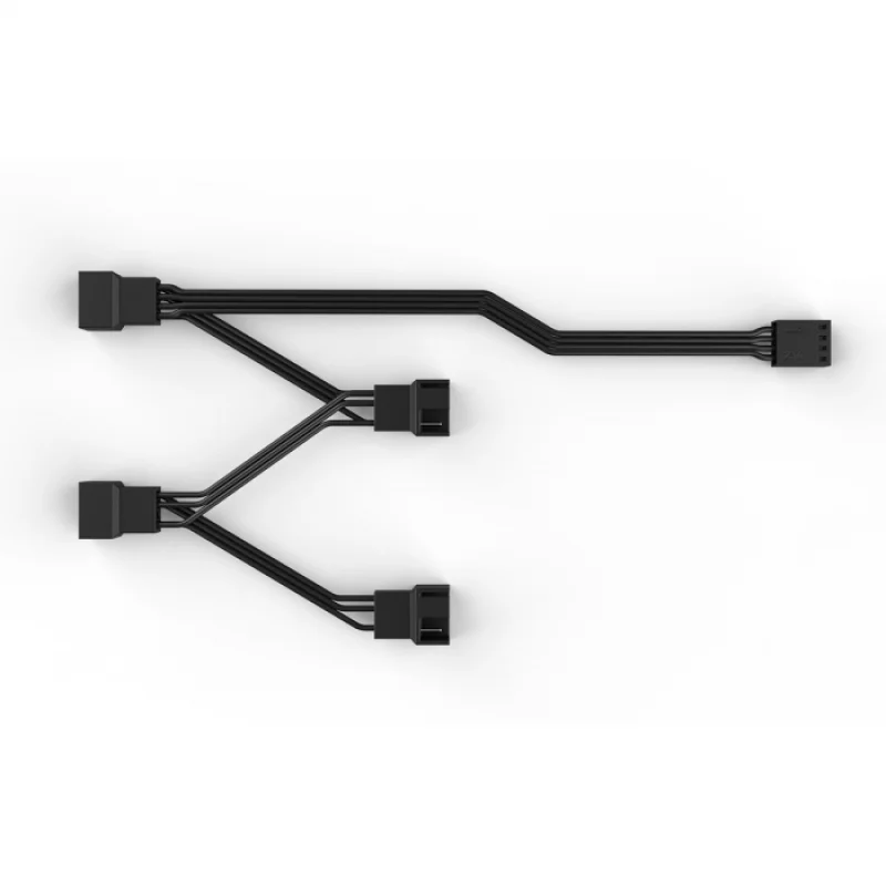 Imagem 2 de 5 do produto Cabo Adaptador Splitter Para Fans Pwm 1 Entrada 4 Saidas PCyes - Sptpwm4pcy