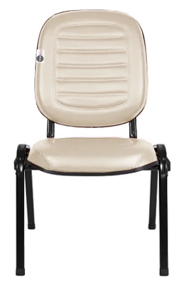 Imagem 2 de 5 do produto Cadeira Empilhável Para Igrejas Evangélicas Linha Holy Bege