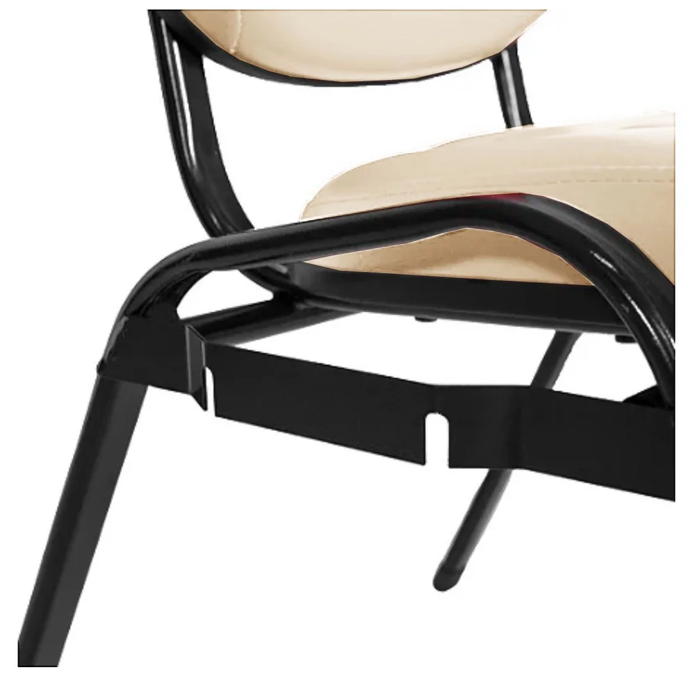 Imagem 4 de 5 do produto Cadeira Empilhável Para Igrejas Evangélicas Linha Holy Bege
