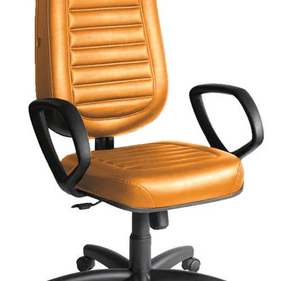 Cadeira Presidente Para Escritório Linha Blenda Laranja