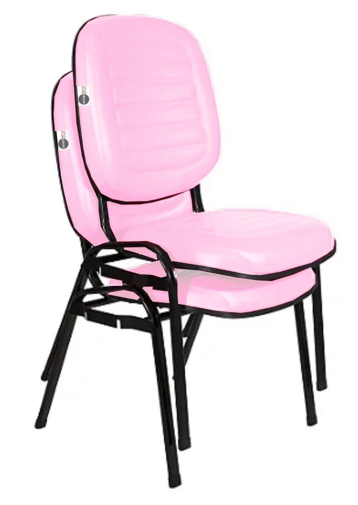 Imagem 5 de 5 do produto Cadeira Empilhável Para Igrejas Evangélicas Linha Holy Rosa