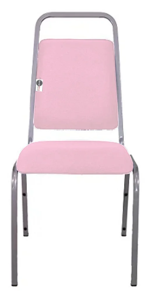 Imagem 2 de 2 do produto Cadeira Empilhável Para Hotelaria Linha Hotel Fremon Rosa