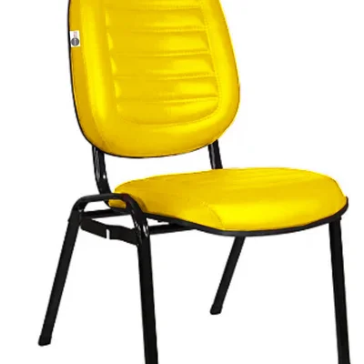 Cadeira Empilhável Para Igrejas Evangélicas Linha Holy Amarelo