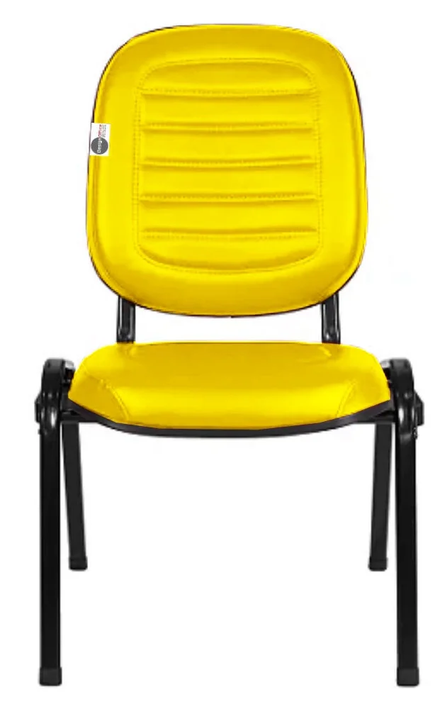 Imagem 2 de 5 do produto Cadeira Empilhável Para Igrejas Evangélicas Linha Holy Amarelo