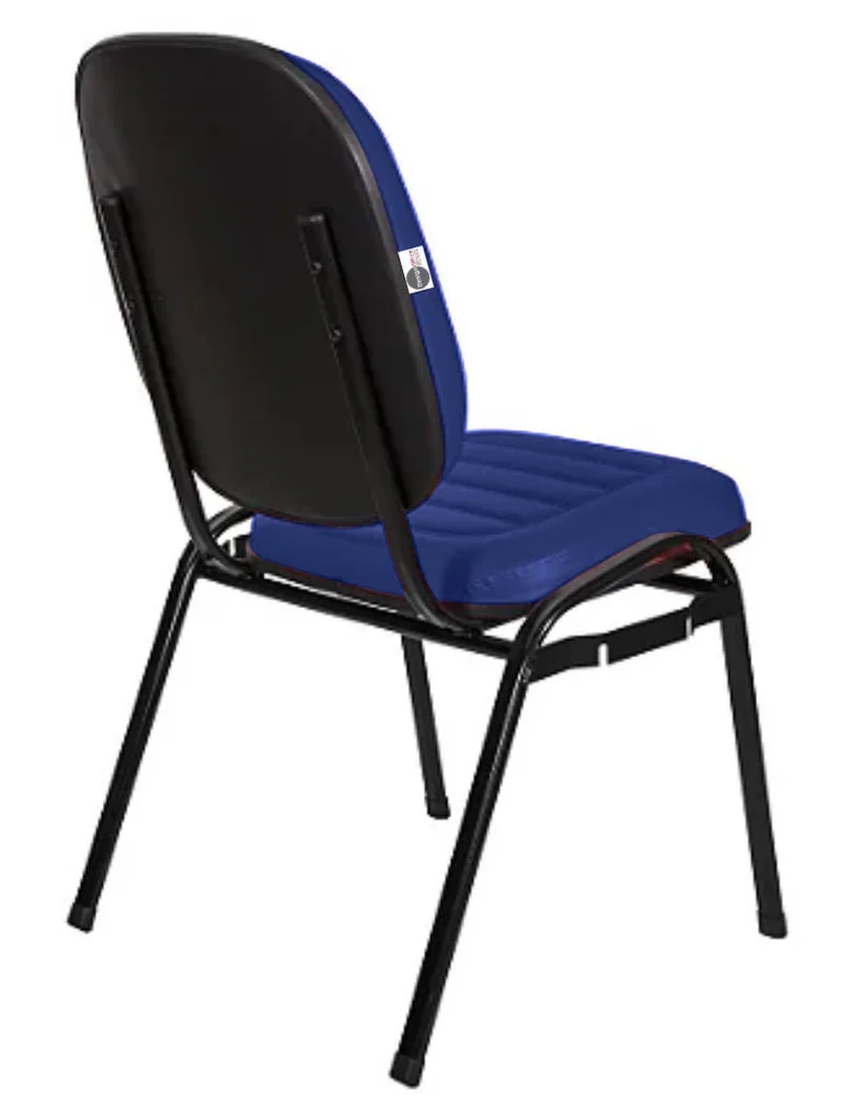 Imagem 3 de 5 do produto Cadeira Empilhável Para Igrejas Evangélicas Linha Holy Azul
