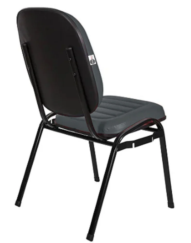 Imagem 3 de 5 do produto Cadeira Empilhável Para Igrejas Evangélicas Linha Holy Cinza