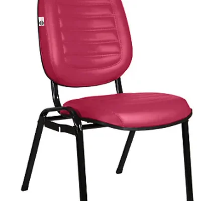 Cadeira Empilhável Para Igrejas Evangélicas Linha Holy Rosa