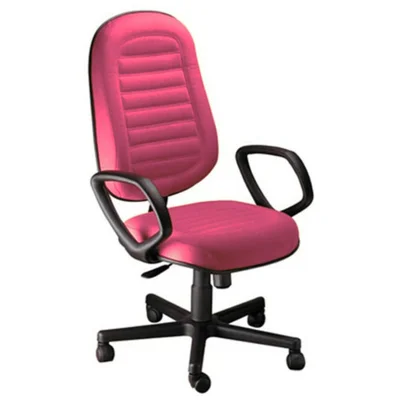 Cadeira Presidente Gomada Com Braços Linha Blenda Rosa