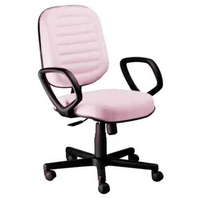 Cadeira Diretor Gomada Com Braços Linha Blenda Rosa