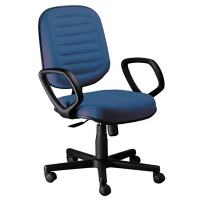 Cadeira Diretor Gomada Com Braços Linha Blenda Azul