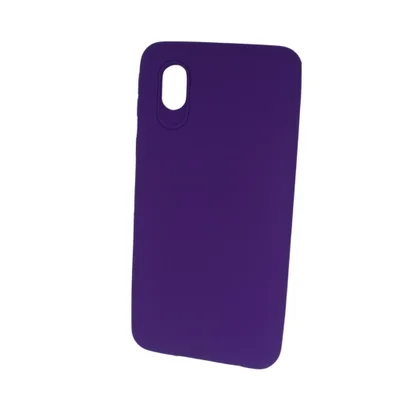 Capa Capinha Case Galaxy A01 Core Emborrachada Flexível Anti Queda A01 Core:roxo