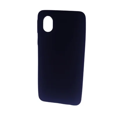 Capa Capinha Case Galaxy A01 Core Emborrachada Flexível Anti Queda A01 Core:preto