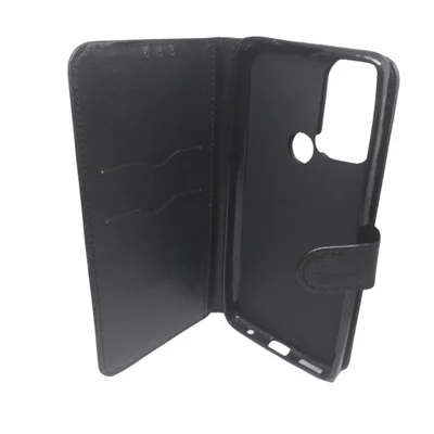 Capa Capinha De Celular Carteira  Moto G60s Case Carteirnha De Couro Abrir E Fechar Cor:preto