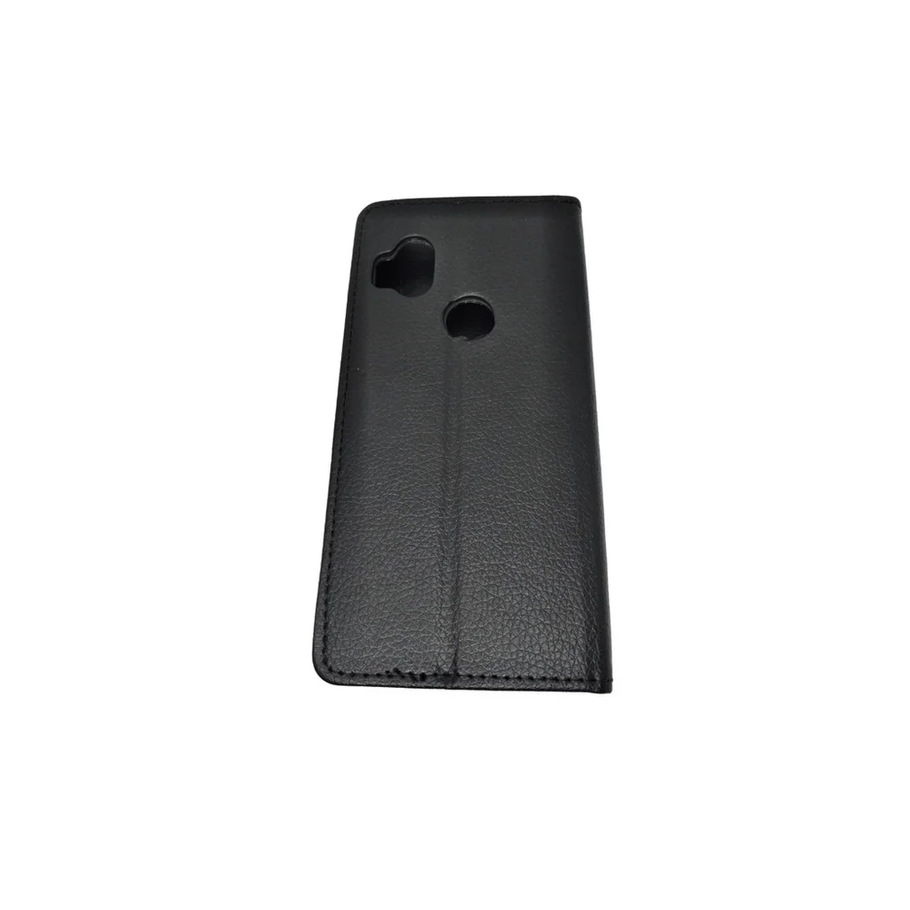 Imagem 2 de 5 do produto Capa Carteira Capinha De Couro  Motorola One Hyper Preto