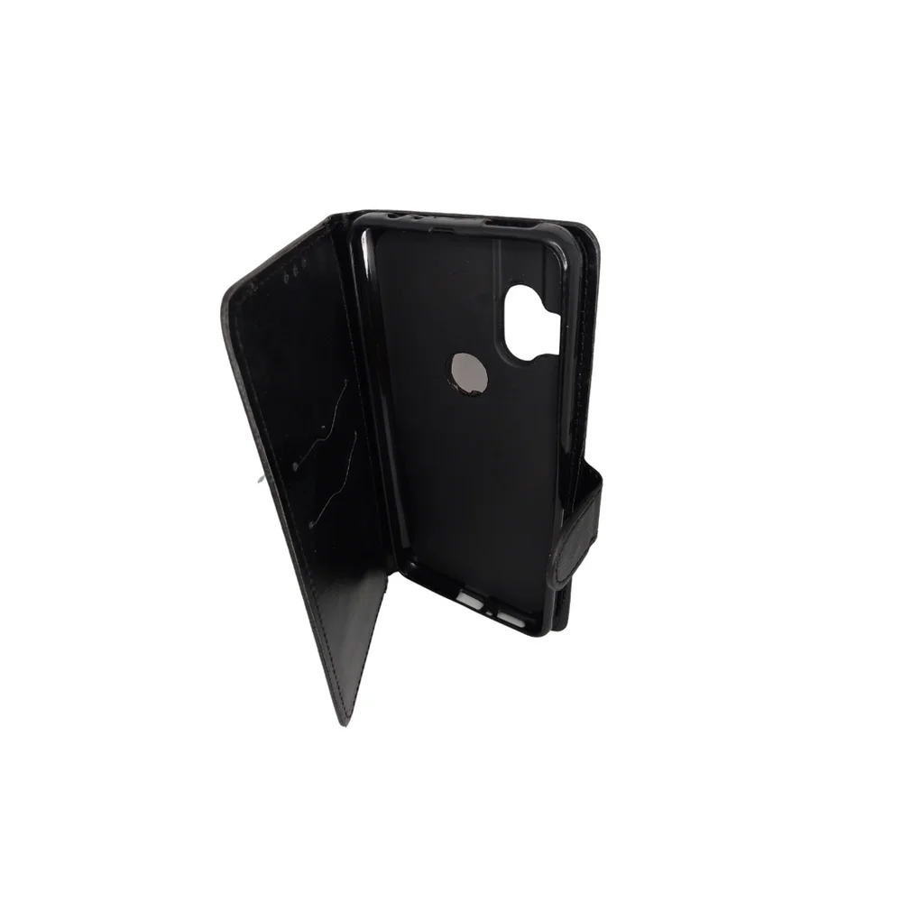 Imagem 5 de 5 do produto Capa Carteira Capinha De Couro  Motorola One Hyper Preto