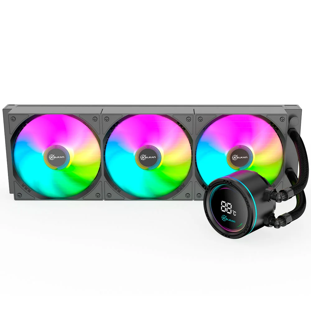 Water Cooler Kalkan Alpha 360mm ARGB Tela Digital Amd/intel Preto Klk00048 7