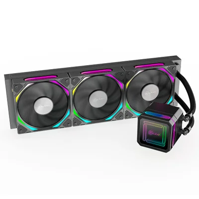Water Cooler Kalkan Delta 360mm ARGB Wireless Amd/intel Preto Klk00051