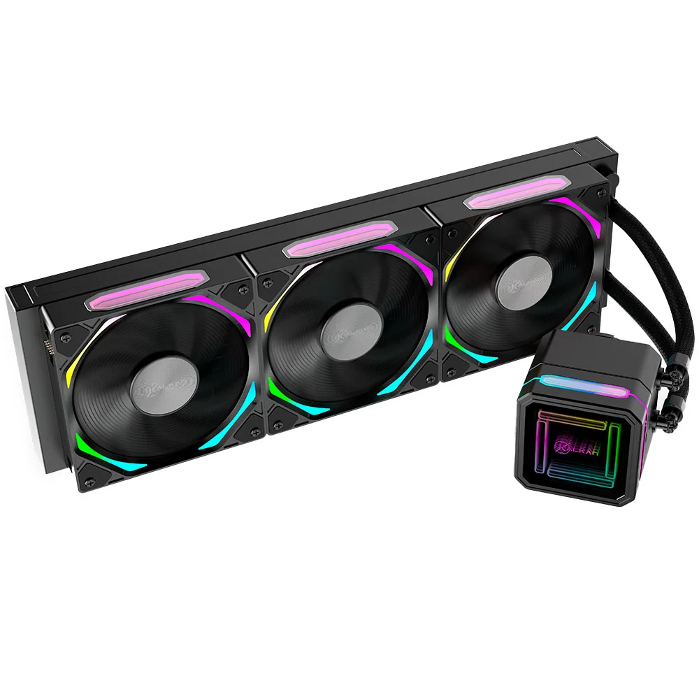 Water Cooler Kalkan Delta 360mm ARGB Wireless Amd/intel Preto Klk00051 6