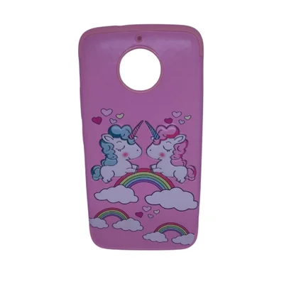Capa Capinha De Celular Motorola Moto G5s (xt1792) Variadas Moto G5s (xt1792):casal Unicórnio