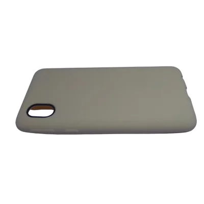 Capa Capinha Case Galaxy A01 Core Emborrachada Flexível Anti Queda A01 Core:bege