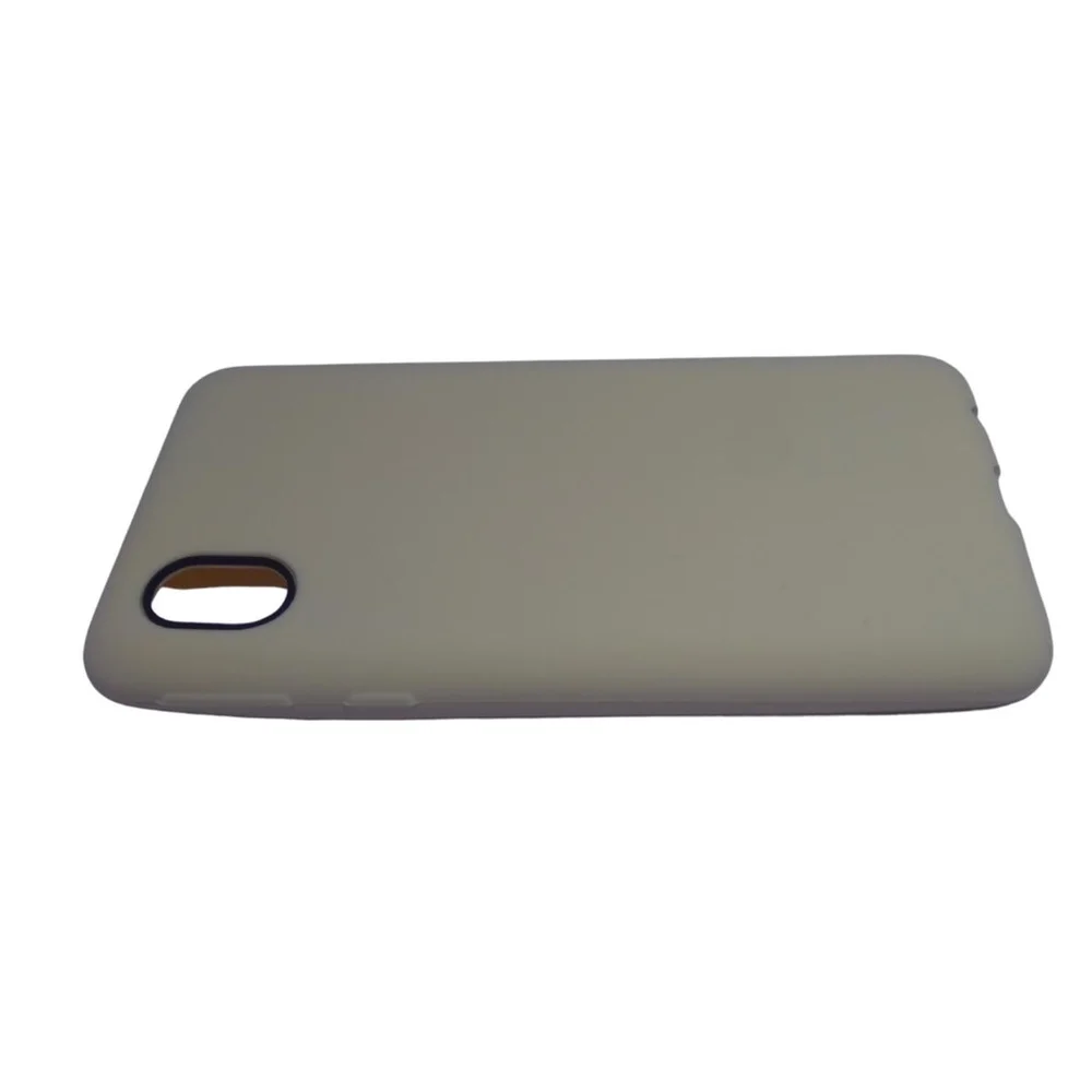 Imagem 1 de 1 do produto Capa Capinha Case Galaxy A01 Core Emborrachada Flexível Anti Queda A01 Core:bege