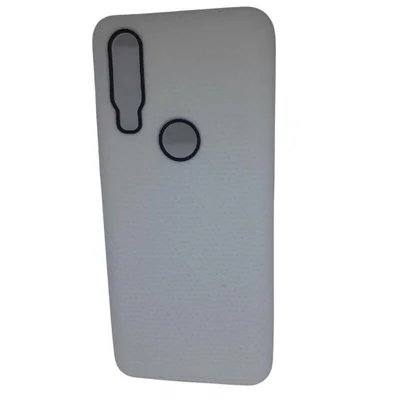 Capa Capinha De Celular Moto One Action Moto One Vision P40 Power Emborrachada Flexível One Action:branco