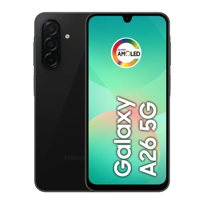 Celular Samsung Galaxy A26 5g 256gb, 8GB Ram, Câmera De 50mp, Ip67, Tela Super AmoLED 6.7”, Nfc Preto - 256 Gb - Bi-volt