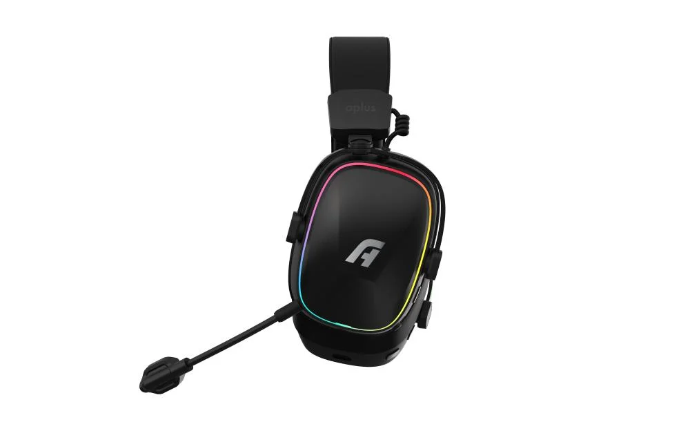 Imagem 5 de 5 do produto Headset Gamer Aplus Atis Pro Sem Fio Wireless C/ LED RGB