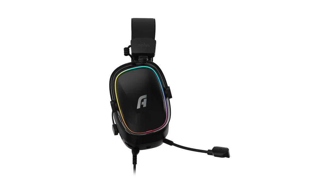 Imagem 4 de 5 do produto Headset Gamer Aplus Atis, 7.1, Com Fio, RGB, Multiplataforma, Driver 50mm, Microfone Removivel, Preto