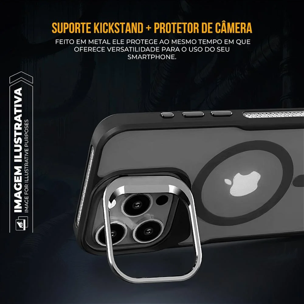 Imagem 4 de 5 do produto Capa Para Iphone 16 Pro - Magsafe Venom - Preta - Gshield