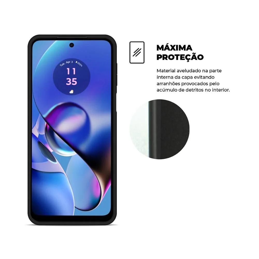 Imagem 4 de 5 do produto Capa Para Motorola Moto G64 5g - Silicon Veloz - Gshield