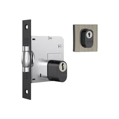 Fechadura Rolete Para Porta Pivotante 1005 Roseta Quadrada Antíque 45mm Stam