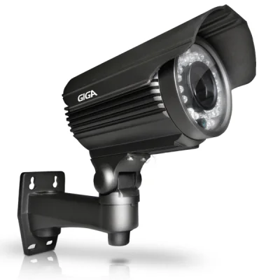Camera Infra Vermelho Cftv 1/3 Sony Exmor 40m 4mm Tubular Chumbo Giga Gshd40t4