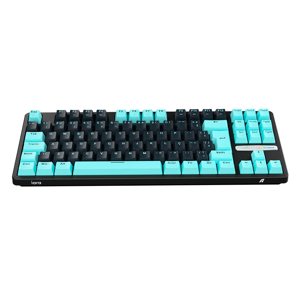 Imagem 3 de 4 do produto Teclado Gamer Mecanico Aplus Iara Obsidian, TKL, Gasket, RGB Personalizavel, Hot Swap, Anti-Ghosting, Switch Huano Blue e ABNT - AK400