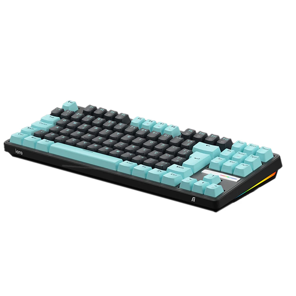 Imagem 4 de 4 do produto Teclado Gamer Mecanico Aplus Iara Obsidian, TKL, Gasket, RGB Personalizavel, Hot Swap, Anti-Ghosting, Switch Huano Blue e ABNT - AK400
