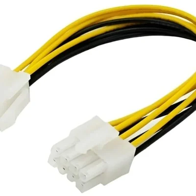 Cabo Adaptador Atx 12v 4 Pinos X 8 Pinos 12cm