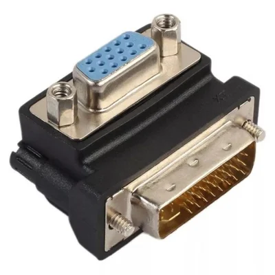 Conector Adaptador Dvi-i (24+5)m / Vga F 90° 03123