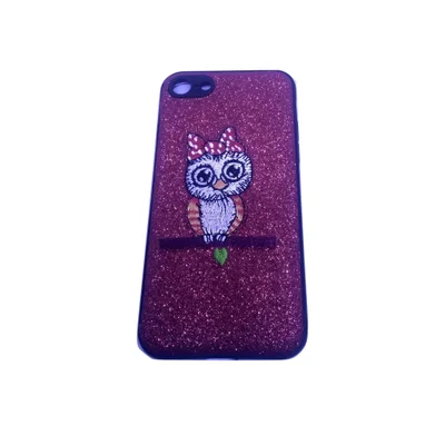 Capa Capinha Proteção Antiqueda Celular Iphone 7 Desenho:coruja Rosa