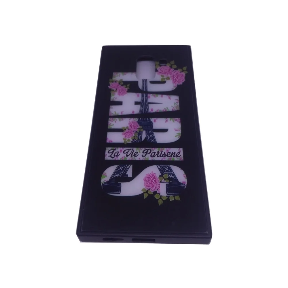 Imagem 2 de 5 do produto Capa Case Capinha Emborrachada Galaxy J6 Smj600 Paris Flores
