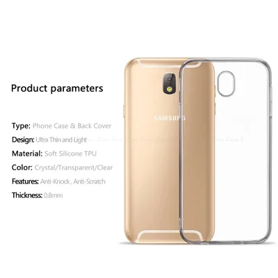 Capa Capinha Tranparente Silicone Linha J Samsung Galaxy J2 J2 Pro J2 Core J4 J4 Plus J5 J5 Prime J6 J6 Plus J7 J7 Prime