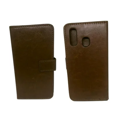 Capa Carteira De Couro Celular Samsung M40 E A60 Marrom