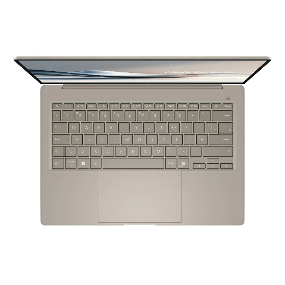 Imagem 2 de 5 do produto Notebook Asus Zenbook A14 Ux3407qa, Snapdragon X1 26 100, 32GB RAM, SSD 1TB, Tela 14" OLED Fhd, WINDOWS 11 Home, Bege - Qd391w