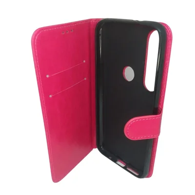 Capa Carteira Couro Antiqueda Celular Motorola Moto G8 Plus Moto G8 Plus:rosa